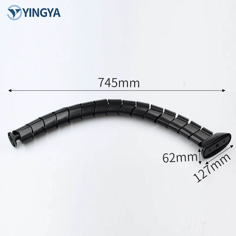 Oval Spine Cable Raceway Cord Organizer Desk Clamp Wire Manager Furniture Hardware
