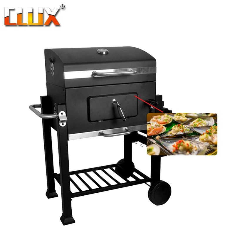 Портативный складной бездымный угольный гриль для барбекю