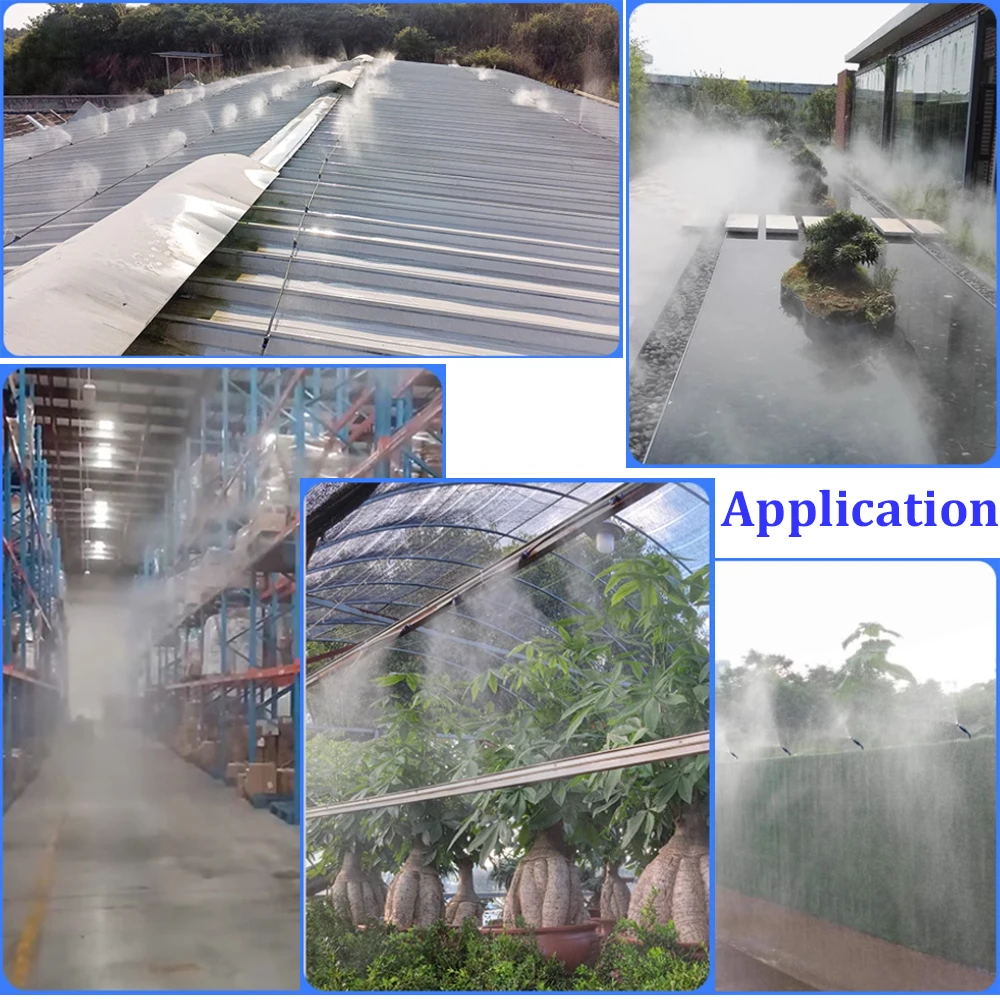 Garden Yard Copper Anto Watering Sprayer System, 360 Degree Bendable Misting Nozzle Garden Drip Irrigation Kit System
