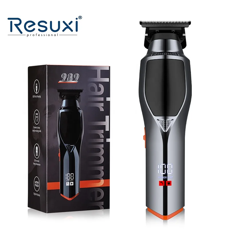 Resuxi 989 Rechargeable Hair Trimmers for Men Professional and Cordless Hair Cut Machine with Ceramic blade