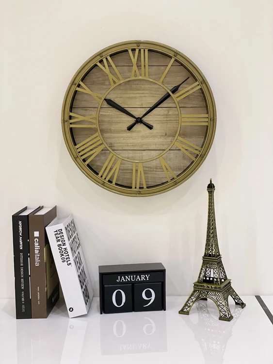 Factory Sale Various Retro Wall Plastic Clock Designer Home Decor Using