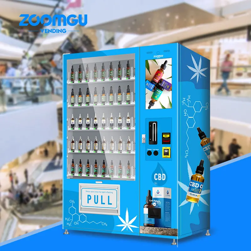  Zoomgu 24 hous самостоятельное обслуживание умная проверка возраста электронная сигарета cbd торговый автомат для улицы с
