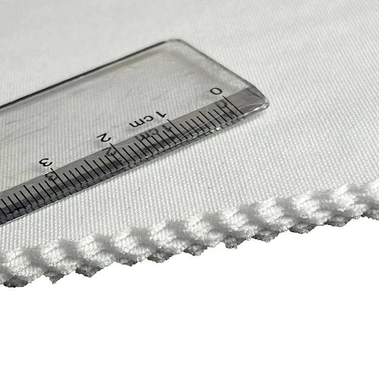 breathable plain white 92 polyester 8 spandex 4 way stretch scuba fabric for sports wear hoodies