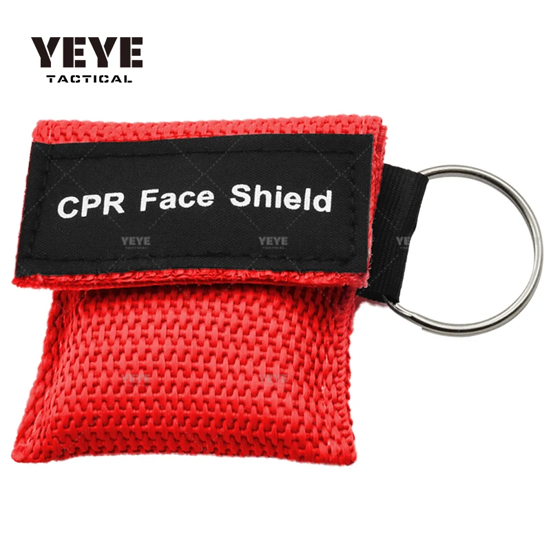 Pocket First Aid Kit cpr mask one way valve cpr keychain custom logo printing cpr faceshield training mask for medical supplies
