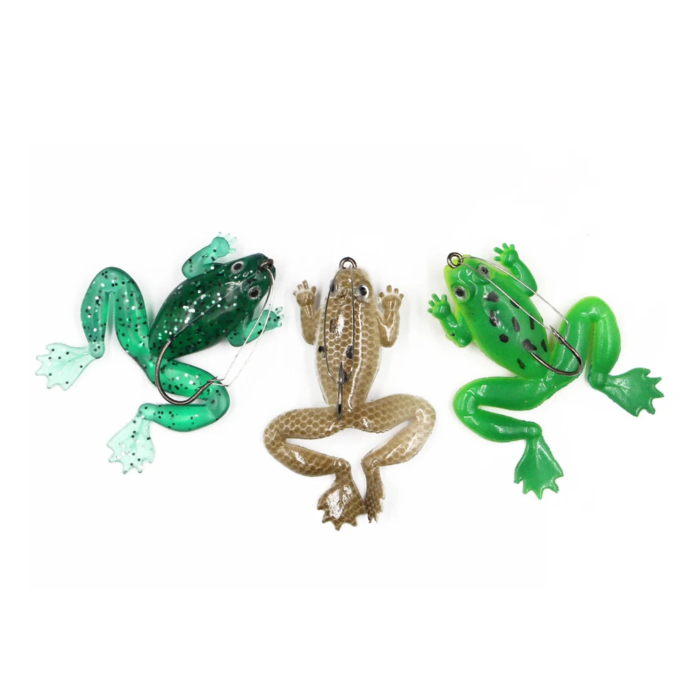 Frog Shape Fishing Lures with Hook Fishing Tackle with Hook Fishing Tackle