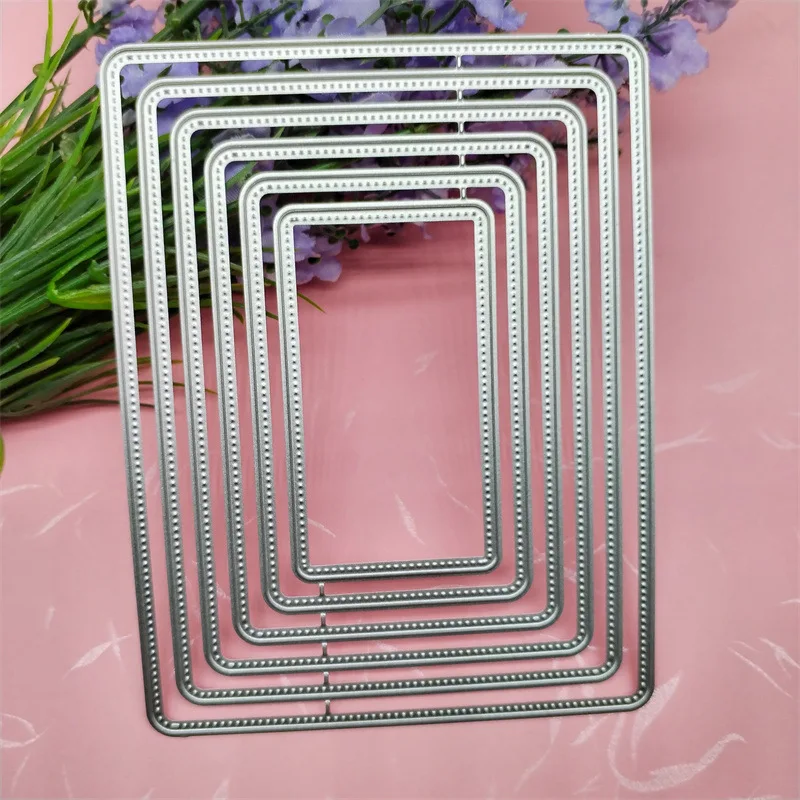 Basic shape Rectangular metal carbon steel cutter die paper embossing etch cutting die