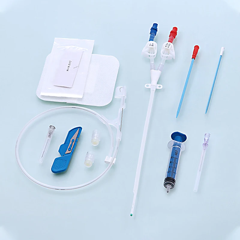 
High quality catheter 30days indwelling TPU Material Dialysis Catheter for Hemidialysis blood purification 