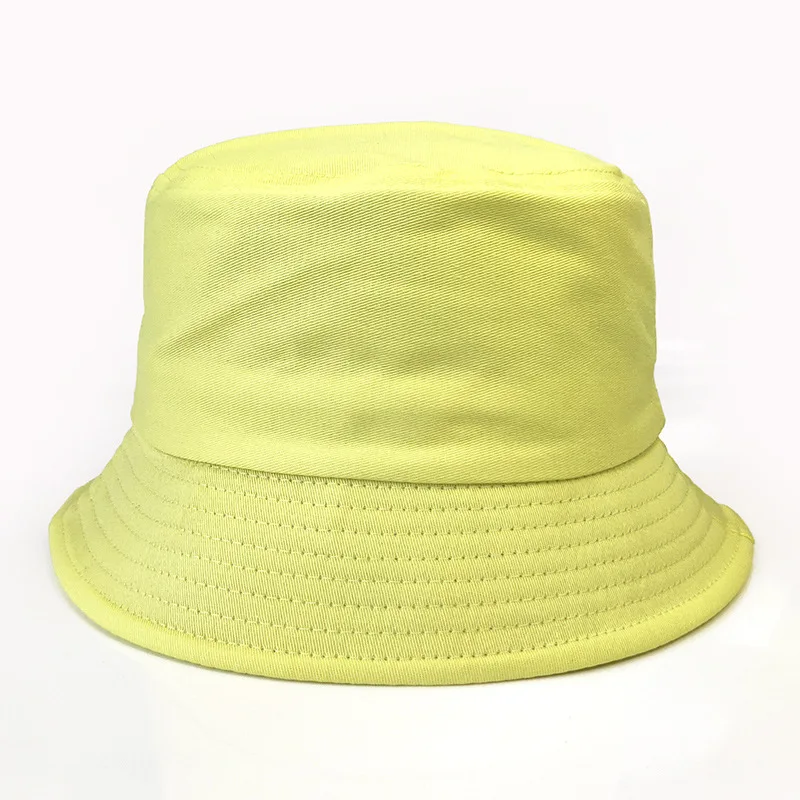 Хлопковые однотонные летние пляжные шляпы с логотипом на заказ для детей и взрослых, без рисунка