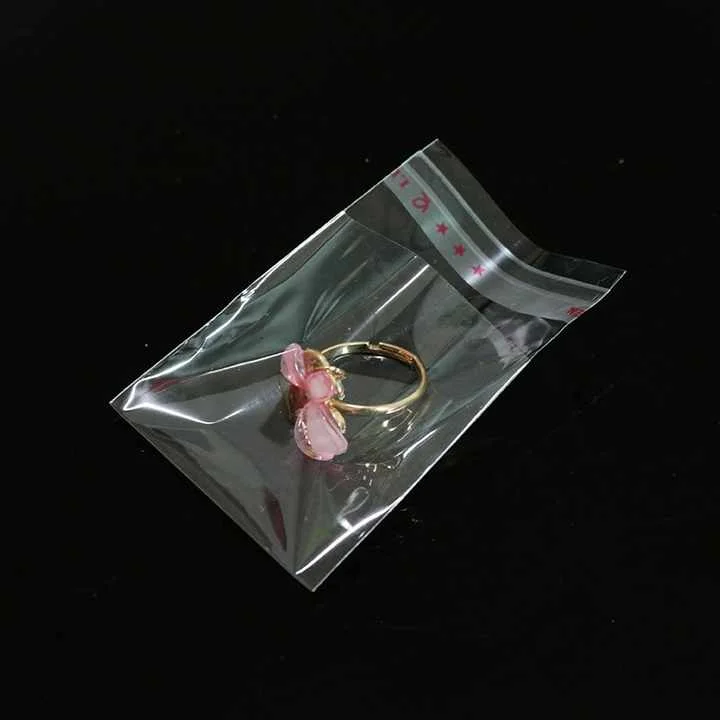 Custom Logo Transparent Clear Garment Clothing Socks Plastic Packaging Packing Bags PE CPP BOPP PP OPP Bag For Gift