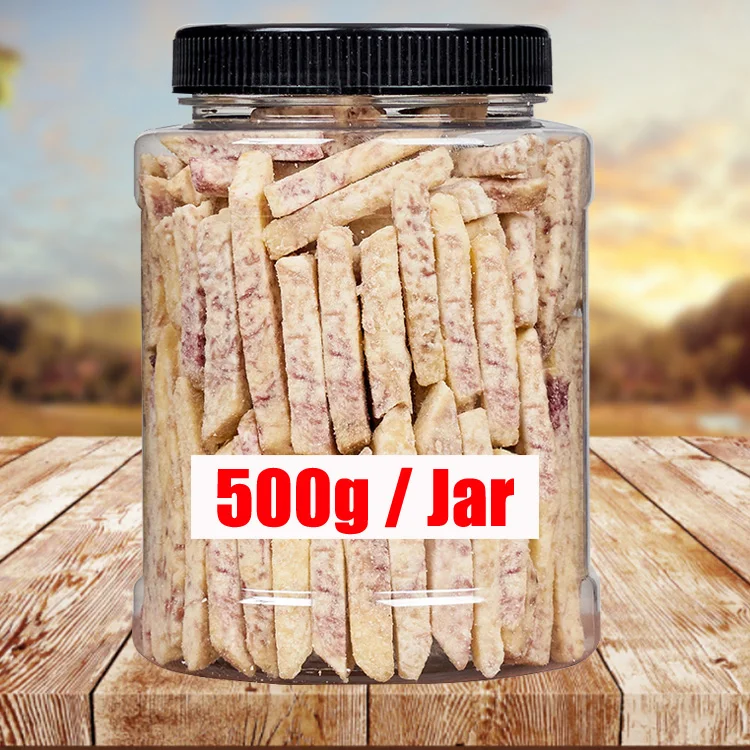 
OEM wholesale 500g jar Freeze-dried crispy taro noodle snacks dehydrated Crispy dried fruit vegetables 