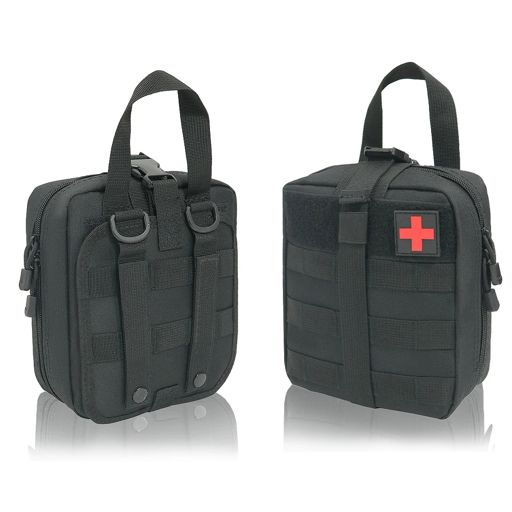 First Aid Kit EMT Medical IFAK Pouch, Molle Tactical Med Emergency Trauma Bag for Camping Home Car Hiking Hunting