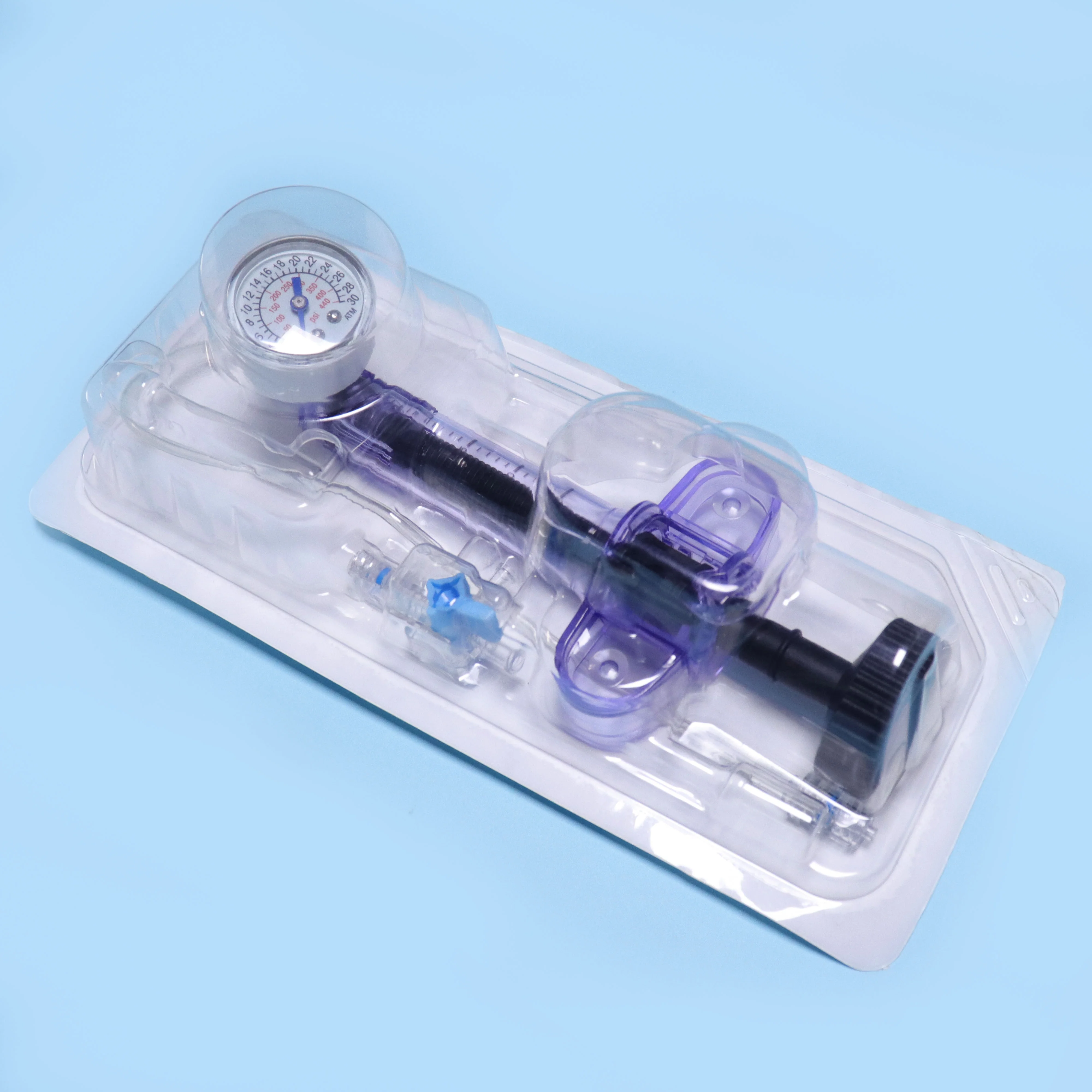 Tianck medical supplies PTCA inflator pump vascular catheter angiography balloon inflation device