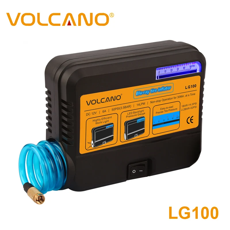 NEW Portable Mini Air Compressor Electric Tire inflator Pump 12 Volt Car 12V 50PSI small air pump