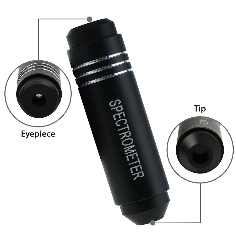 55mm Handheld Pocket Diffraction Grating Gemological Spectroscope for Quick Gemstone Identification