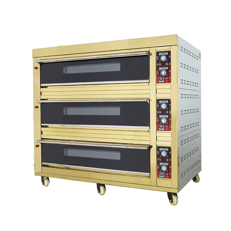 New Large Customized Baking Bread Pizza Electric Gas Deck Bakery Oven price