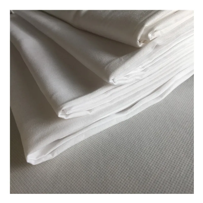 2022 new product medium weight bleached fabric polyester micro fabric bleach white fabric for garment