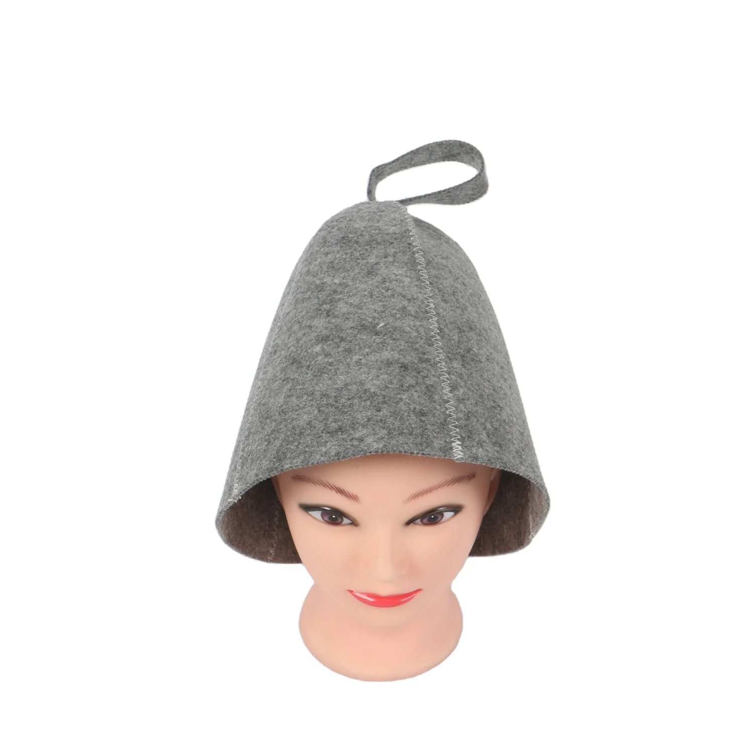 Custom handcraft manufacturer high quality felt sauna hats for bath