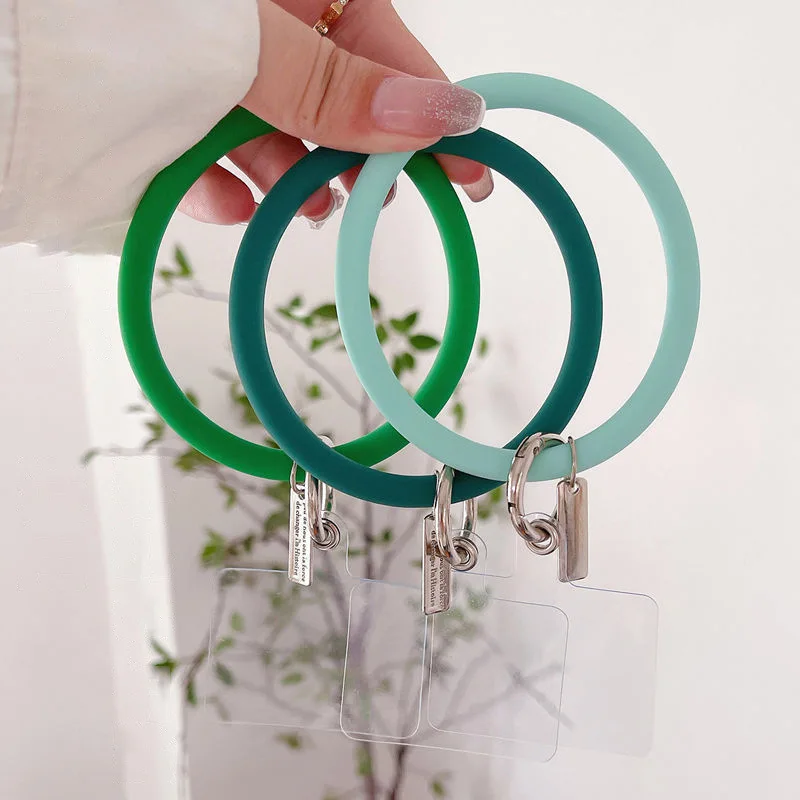 Silicone  phone Lanyard, Soft and Elastic Silicone waterproof, Hands Free Lanyard  for Cellphone