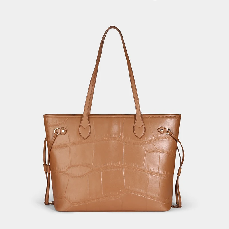 High quality women tote bag women genuine leather bag large leather luxury tote shoulder bags for women
