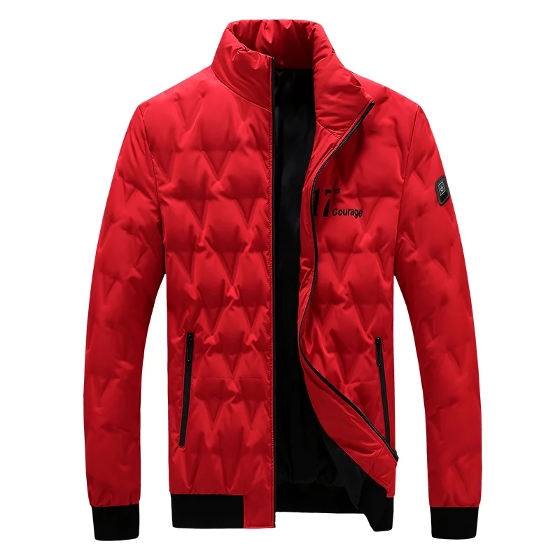 Оптовая продажа, мужская куртка с подогревом от электрического аккумулятора Usb, легкая одежда для обогрева, зимняя мужская куртка с контролем температуры