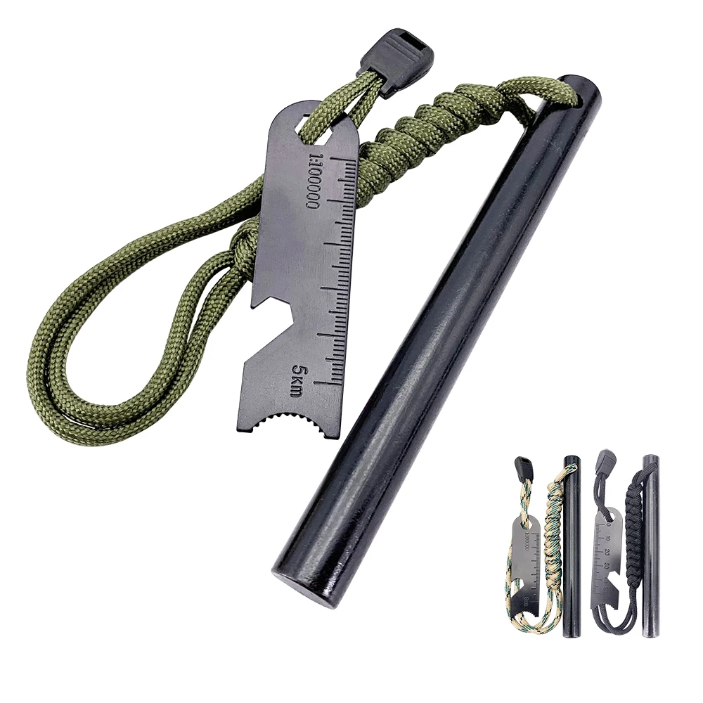 4 Inch Survival Ferrocerium Drilled Flint Fire Starter