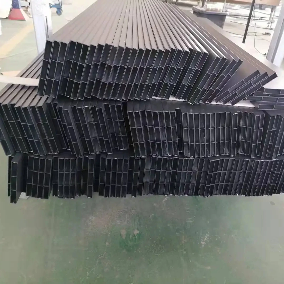 Aluminum 6063 Slat Profile for Fence Panels and Gate Customized Windows Aluminum Extrusion for Project