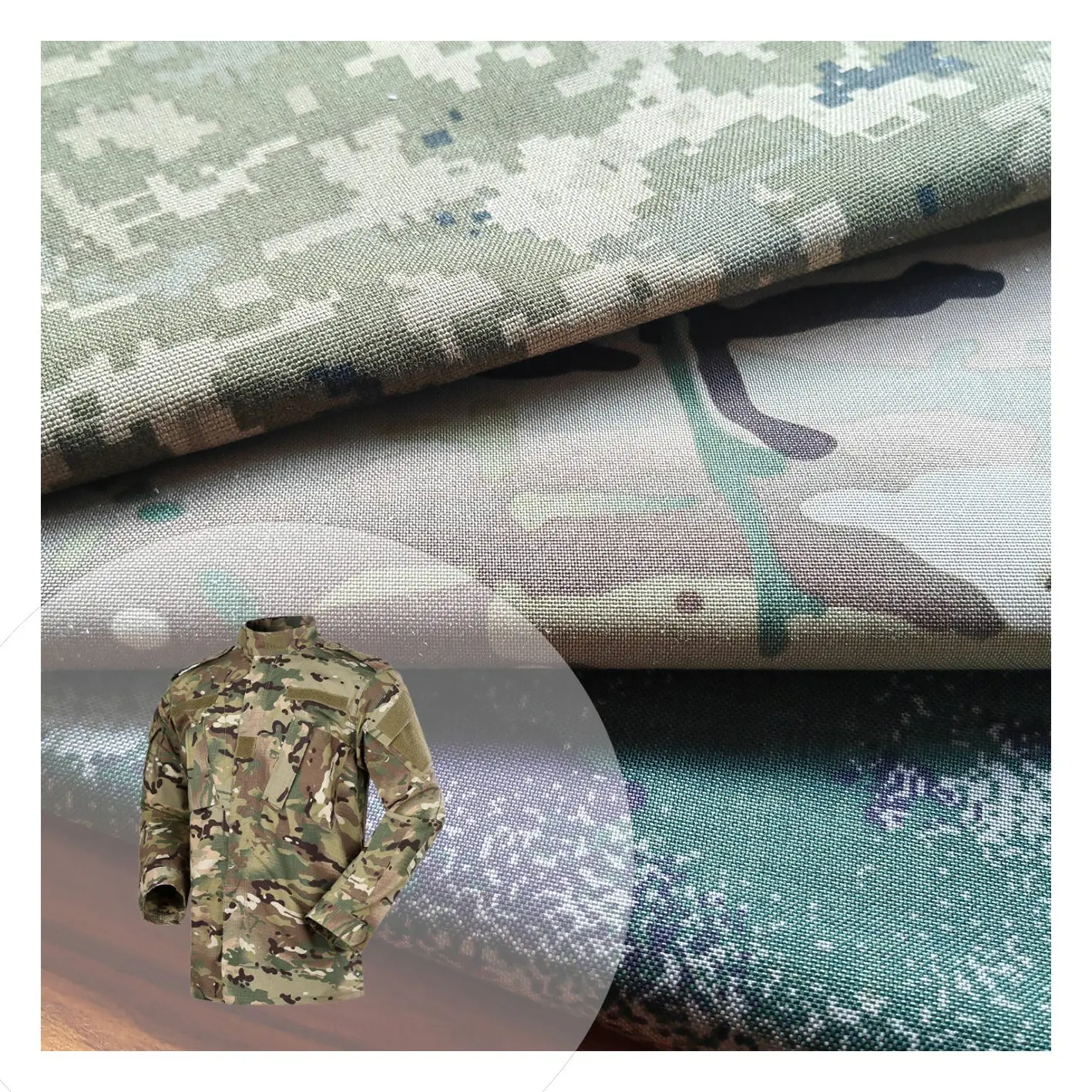 High Quality Tear Resistance camouflage bag 1000d nylon cordura fabric for tent backpack