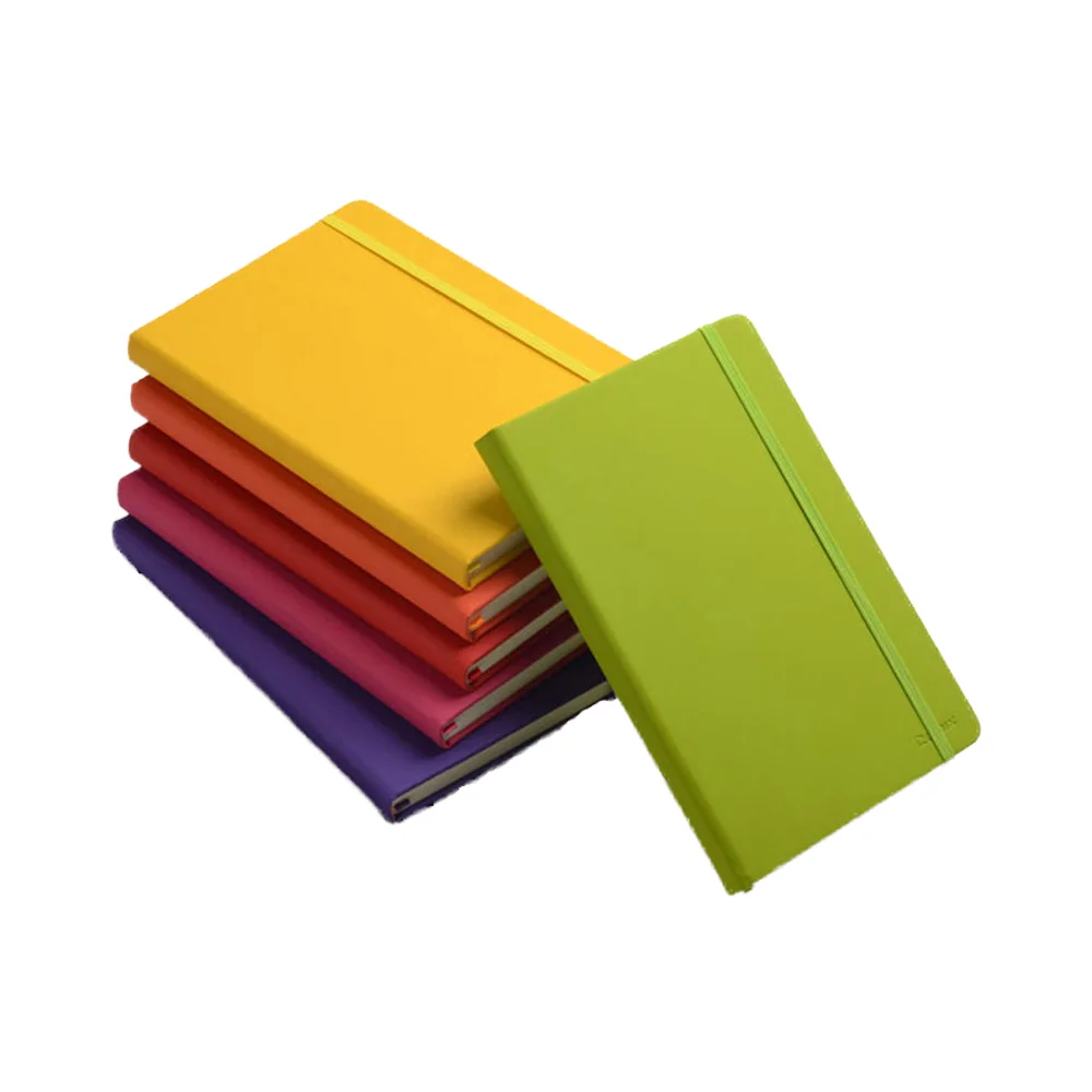 Wholesale Custom A5 Notebook PVC Elastic Band Lined Dotted Ruled PU Journal A6 Organizer A7 Paper PVC School Business Diary