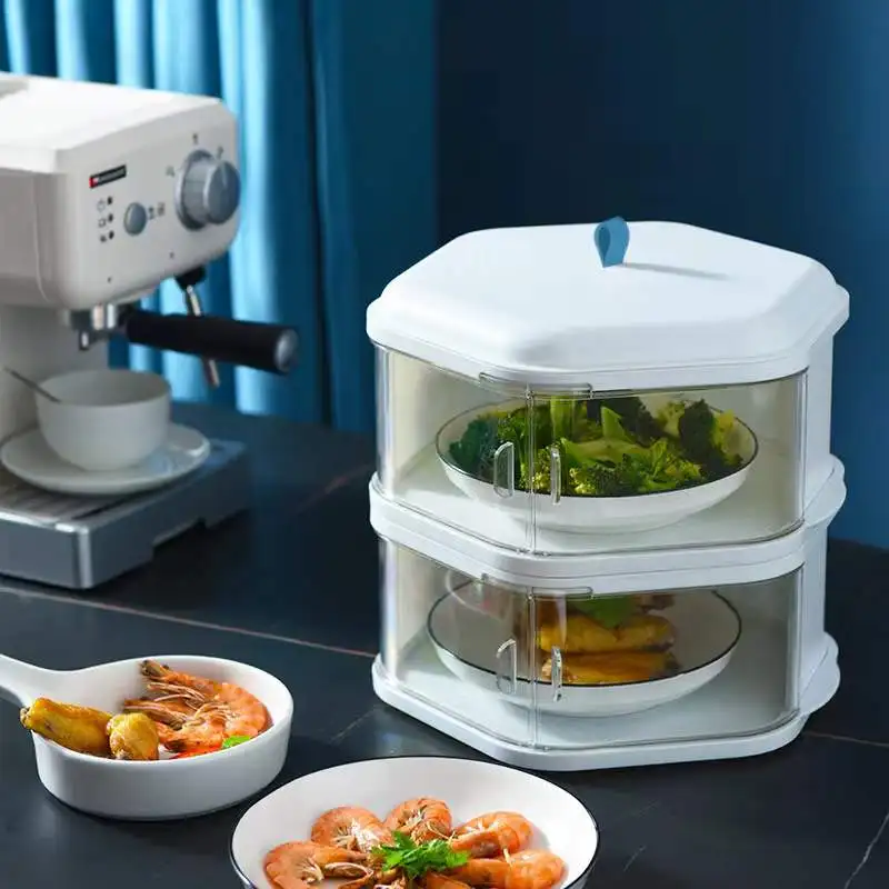 Keep Food Warm for flies and dustproof double-door household multi-layer cover