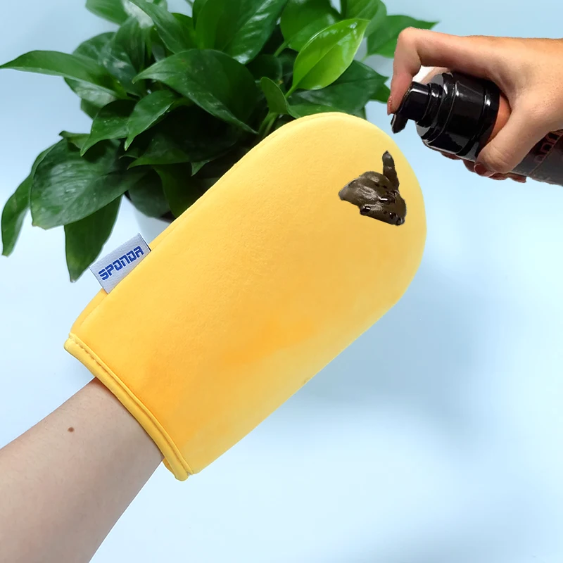 High Quality Wholesale Customize and Brushes Back With Glove Beauty Care Self Tanning Mitt