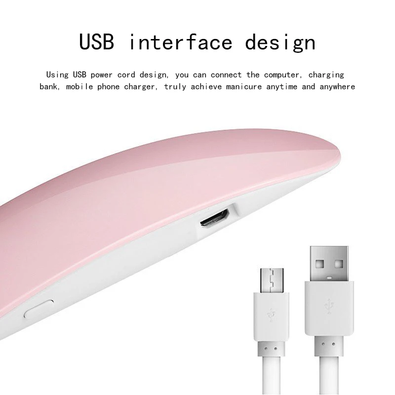 Foldable Portable Mini LED UV Mouse Home Use Nail Polish Gel Fast Drying Nail dryer Light therapy Machine