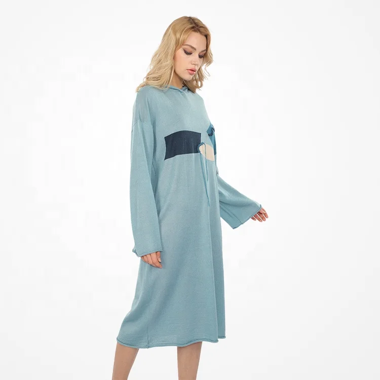 2021 New Arrivals Oversized Wool Winter Knitted Sweater Dresses Women Lady Elegant Casual Dress