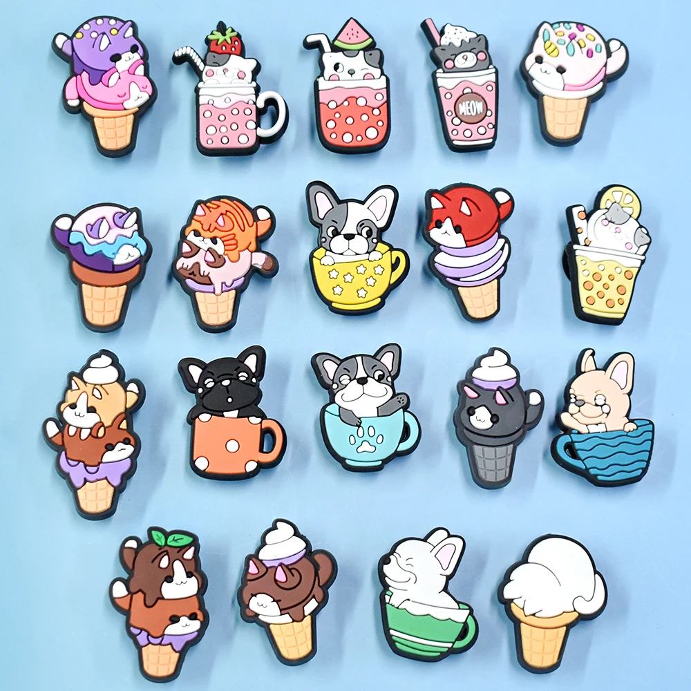 Latest Design Plastic Shoelace Animal clogs Charms Rubber Shoe Charms With Decoration Buckles Sneaker Accessories