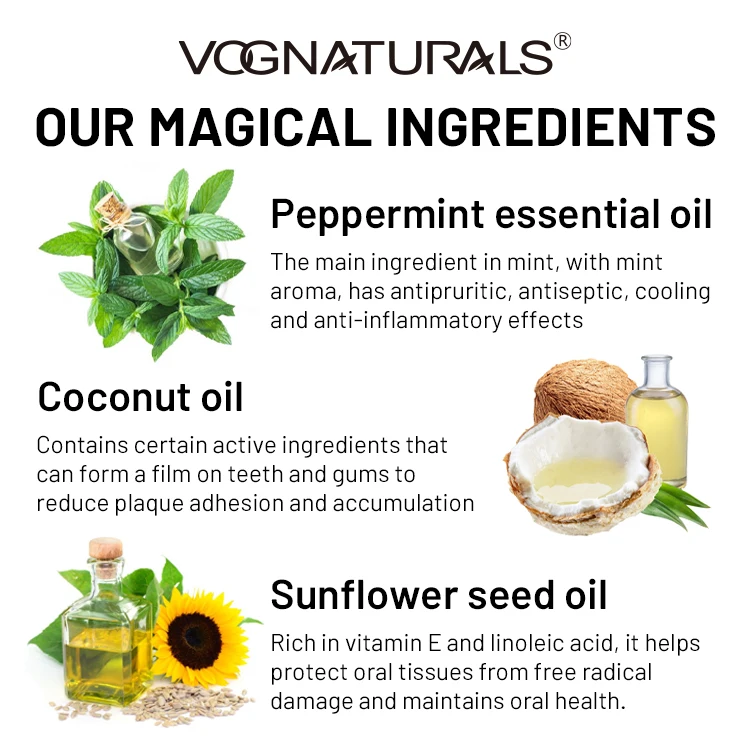 Private Label Coconut Oil Pulling For Teeth, Freshens Breath Teeth Whitening Pulling Oil Mouth Wash