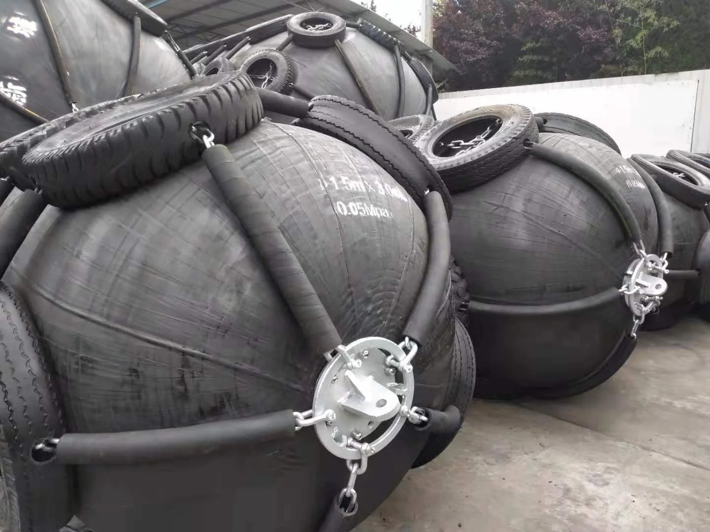 50Kpa BV certificate 1500x3000mm rubber pneumatic marine fender for boat