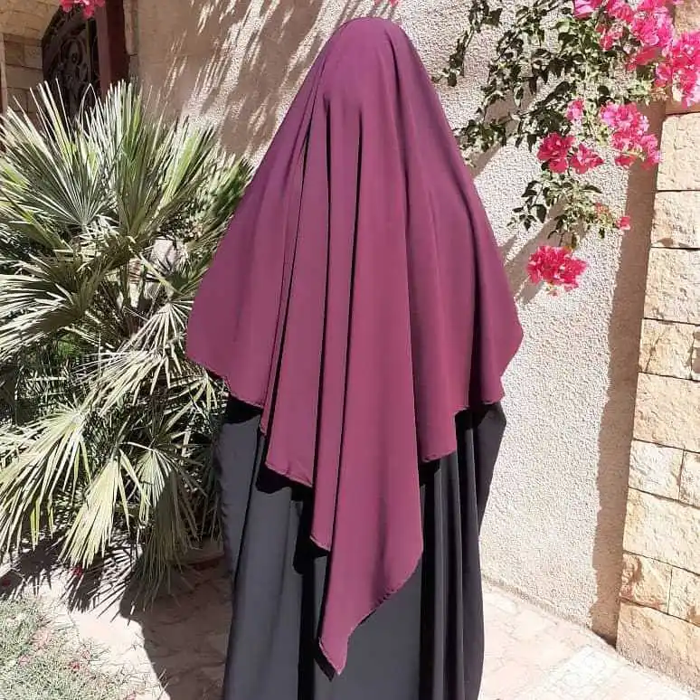 2024 new design Manufacturer Well Made muslim clothing overhead with tie back khimar  jilbab khimar chiffon hijab