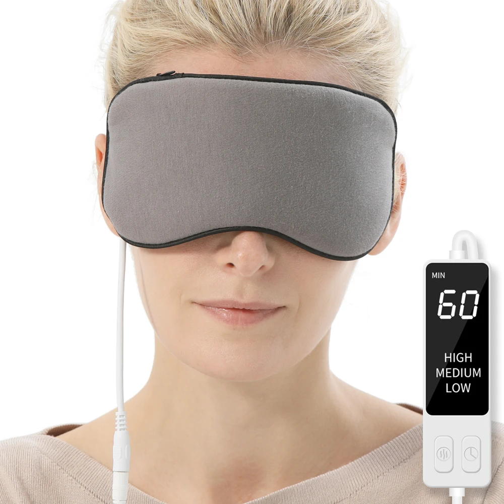 Comfortable Reusable USB Electric Heating Soft Steam Blindfold Eye Mask for Sleeping