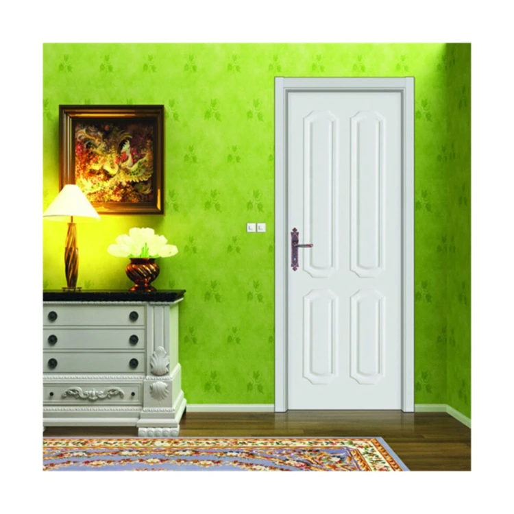 One-stop Service Cheap Steel Wood Interior Door WPC 6 Panel Bedroom Doors With Lock