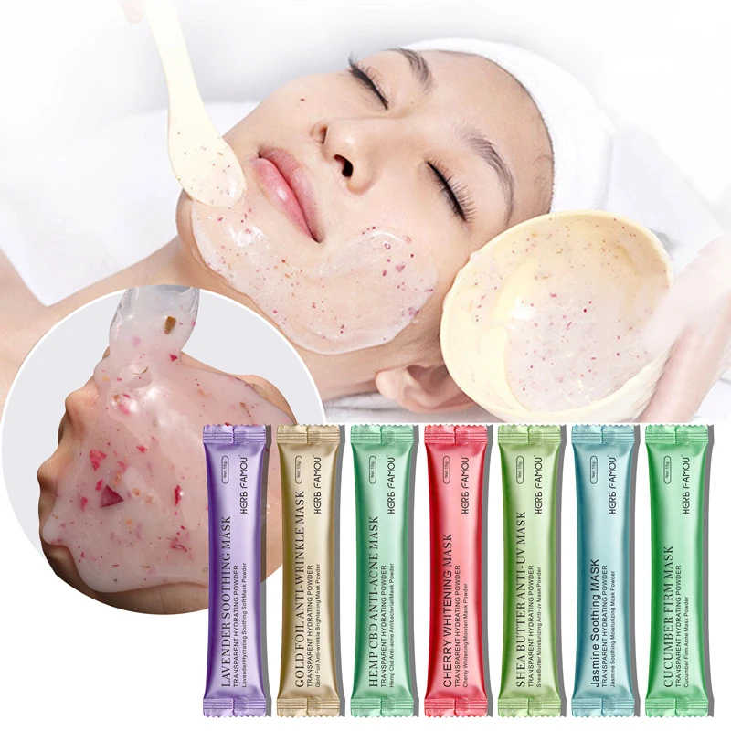 Face Anti Aging Rose Collagen Hydrojelly Soft Mask Powder Spa Pore Cleansing Peel-off Rubber Facial Mask