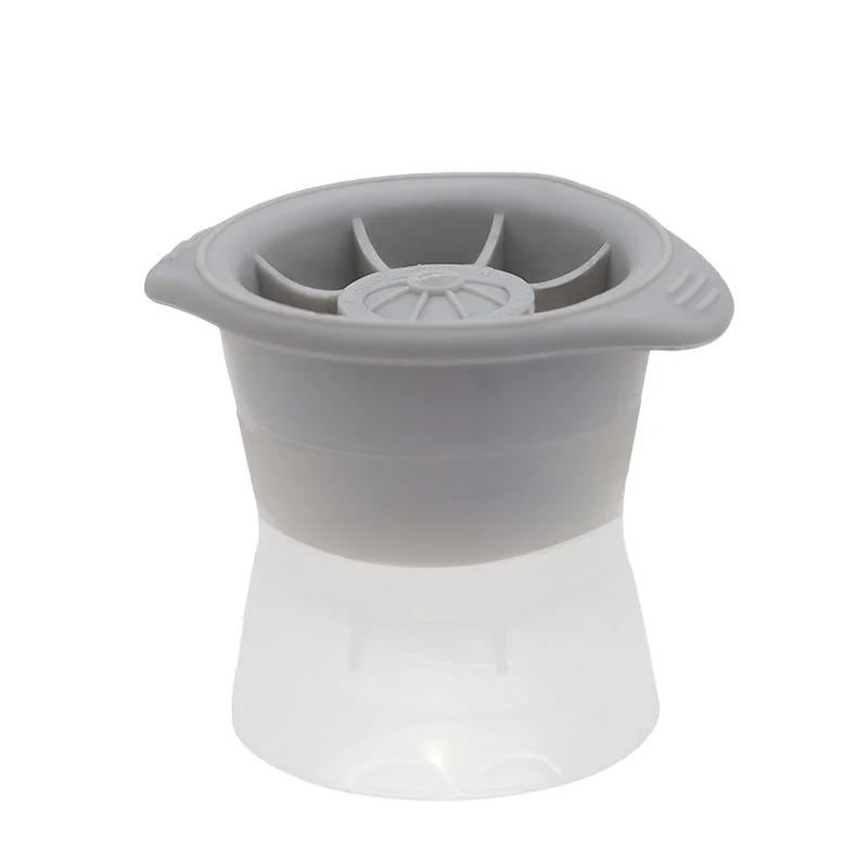 China Manufacture Custom Reusable Easy Release BPA free Large 5cm 7cm Round Ice Ball Maker Silicone Ice Sphere Mold