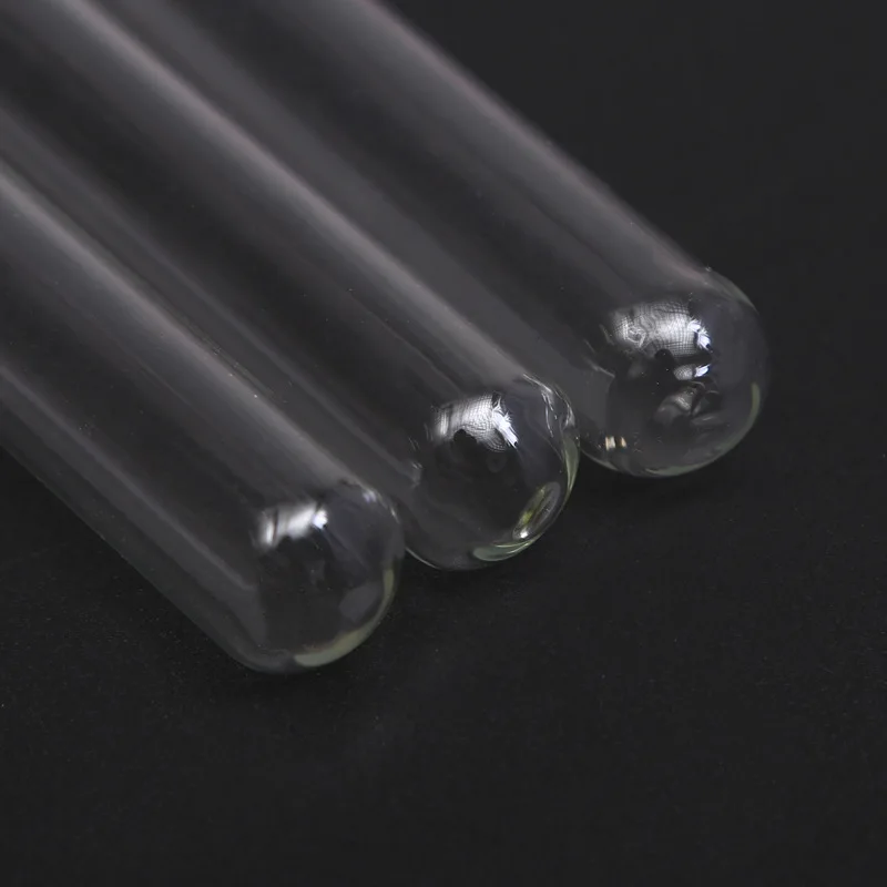 Wholesale round flat bottom medical clear glass test tube with cork