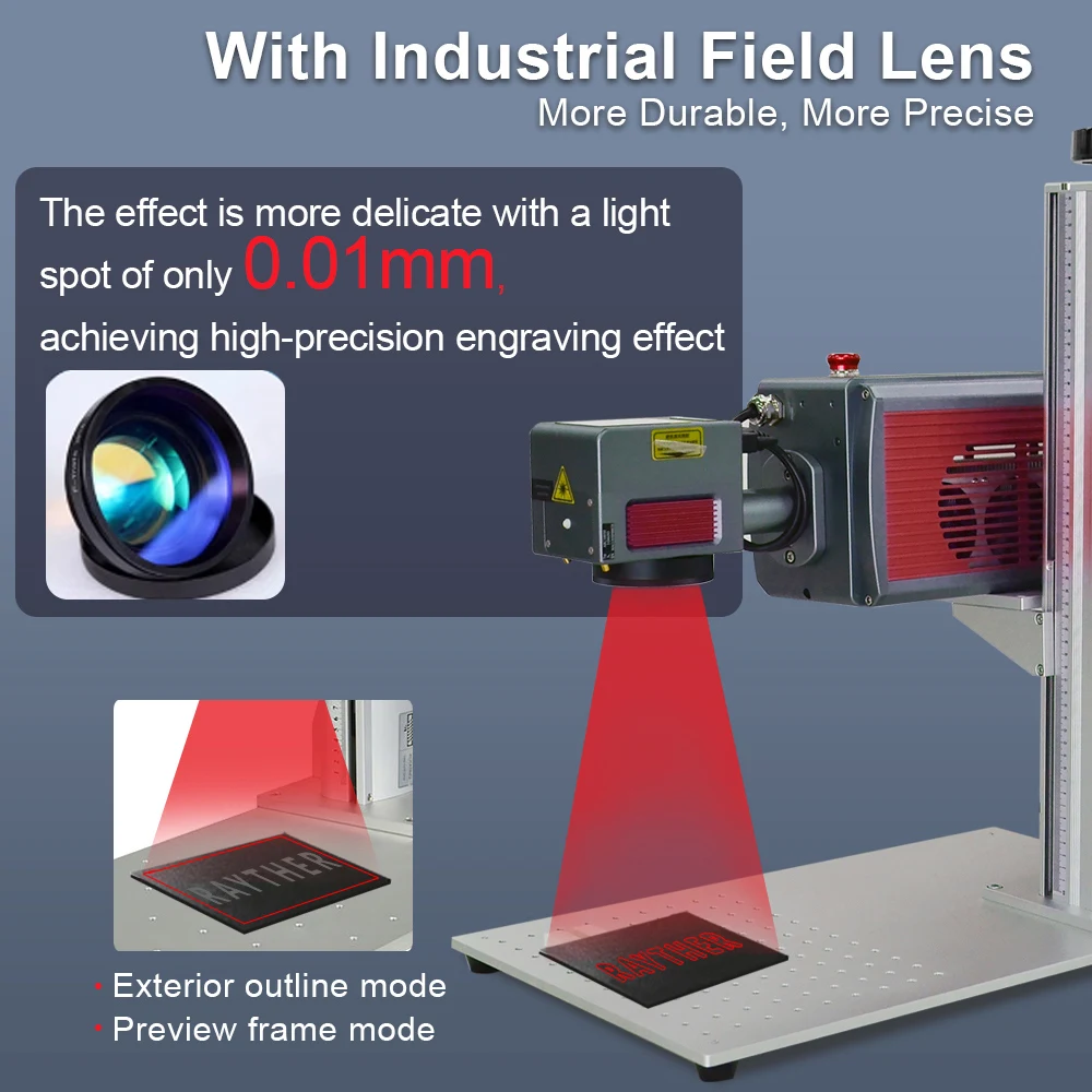 New Type Mini Less Shipping Cost Fiber laser marking machine 3w 5w UV Laser Marker CO2 Laser Engraving Machine