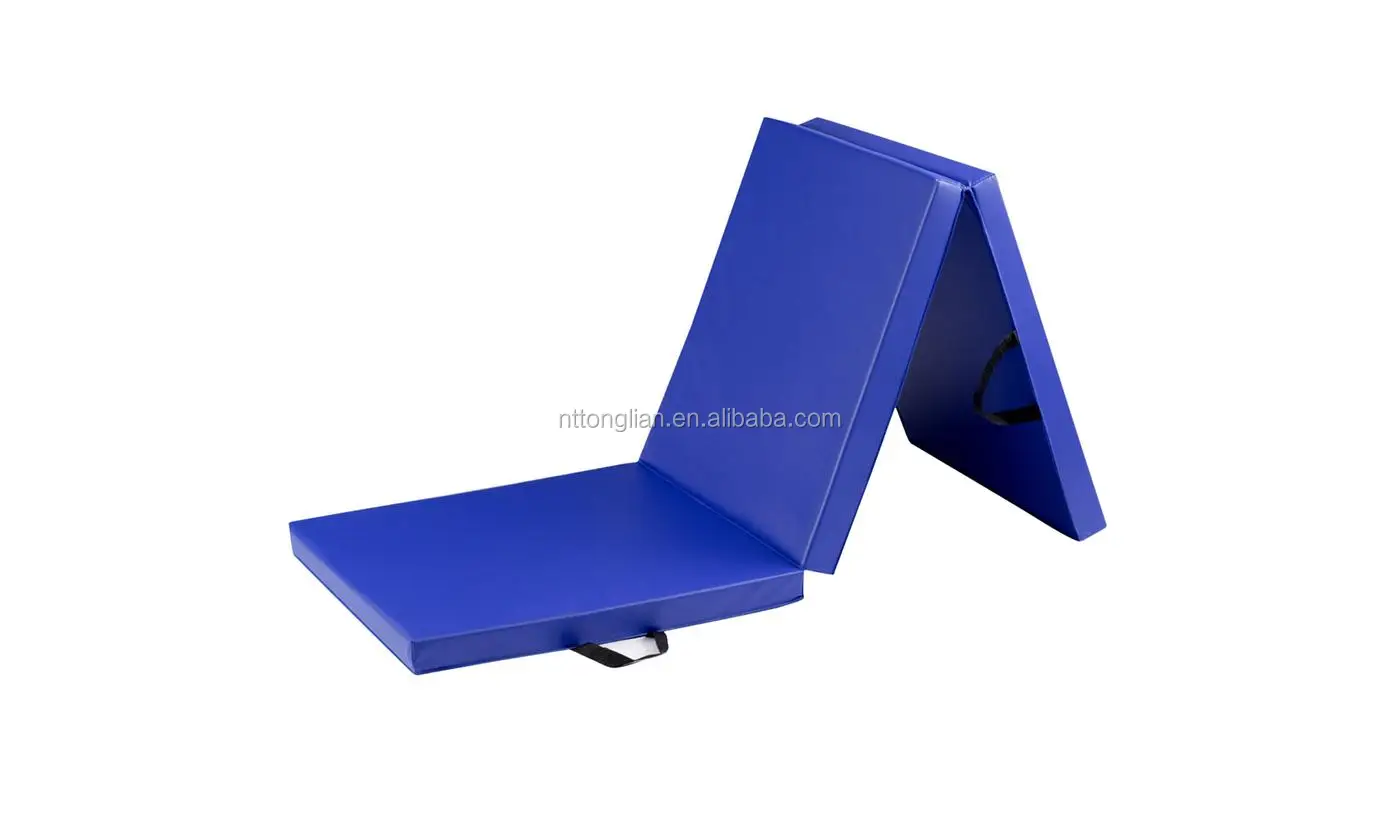 
Folding exercise aerobics stretching yoga mats blue H0T64 gym mat 