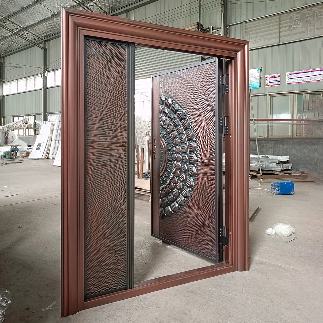 Роскошные входные двери TECHTOP противоугонные стальные дизайн главной
