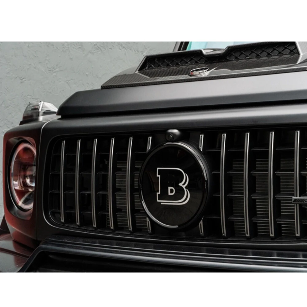 AMG модифицированные черные центральные сетчатые эмблемы значки логотип наклейки для Mercedes Benz G350 G500 G550 G63 B Стиль гриль Логотип