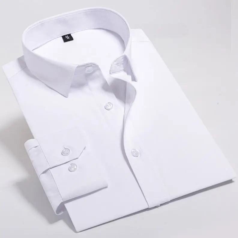 Nicole Business slim fit striped dress shirt 100 nylon long sleeve mens shirt