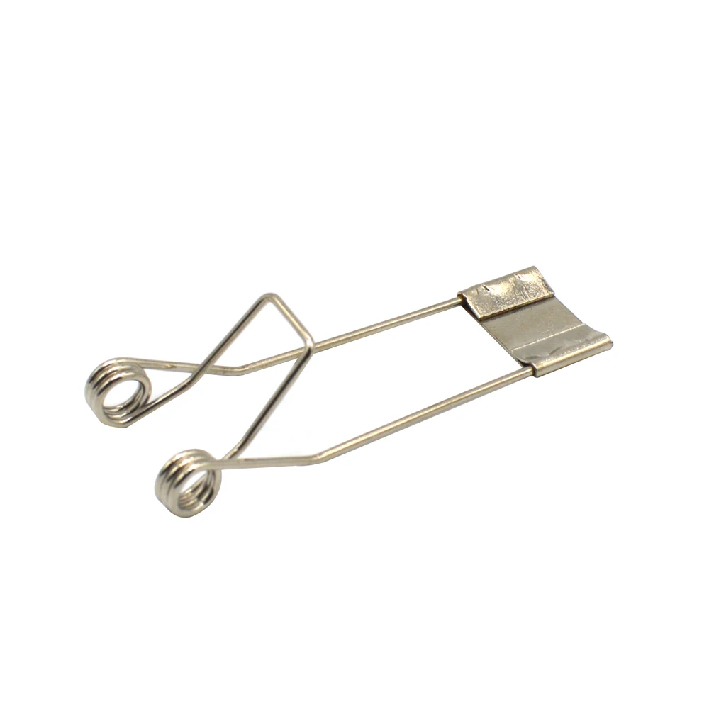 Customize steel metal lighting fixture torsion spring clip for recessed lighting