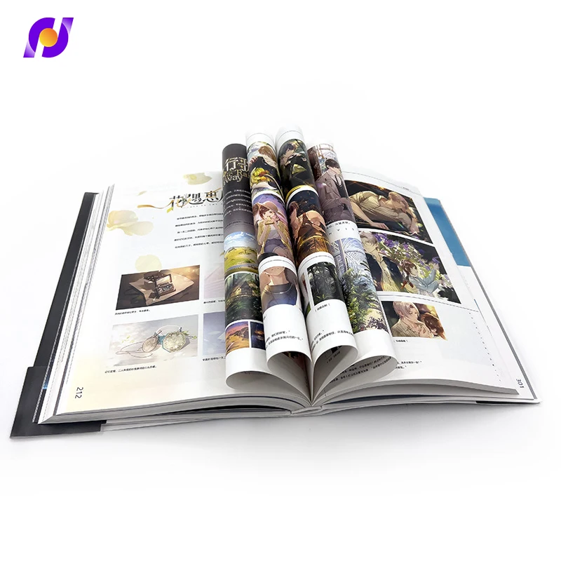 Custom printed manga anime marvel comics book printing service