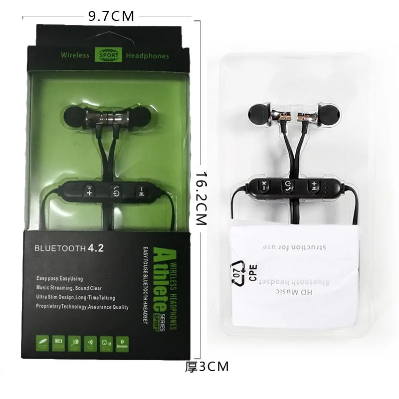 
Xt-11 Wireless headset 5.0 magnetic absorption sport headset 4.2 in-ear Wireless headset 5.0 in stock 