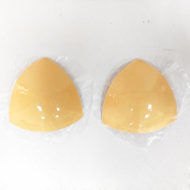 Triangle Soft Reusable Breast Cleavage Sticky Inserts Push Up Silicone Double Sided Adhesive Bra Pads
